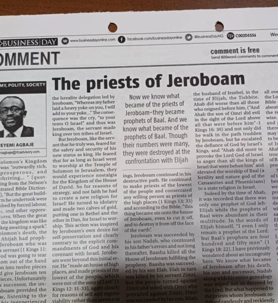 The priests of Jeroboam